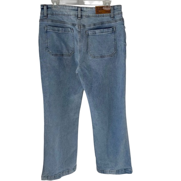 Kenzie Jeans Savannah High Rise Flare Crop Denim Size 10 NWT Vintage Inspired - Picture 2 of 14